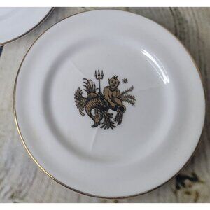 TUSCAN Zodiac Trinket Dish Fine English Bone China Made in England  Aquarius